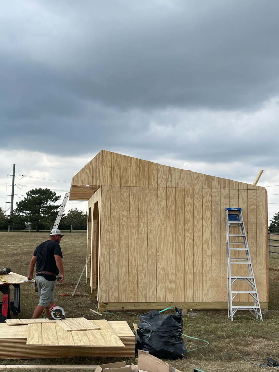 Adding walls to a shed