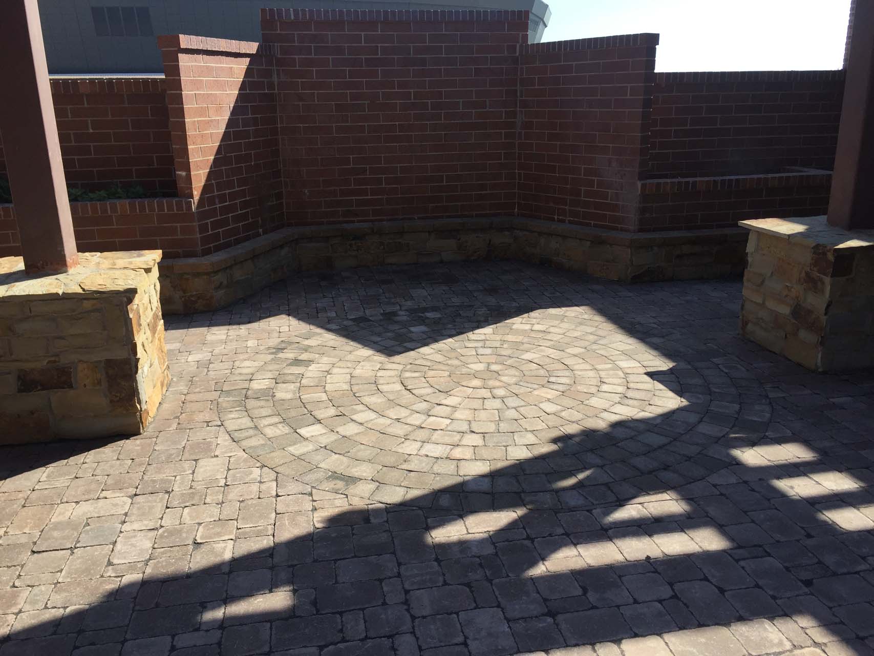 Brick patio space